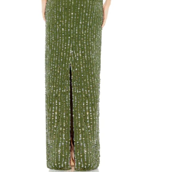 MAC DUGGAL 93603 SEQUINED HIGH NECK SLEEVELESS COLUMN GOWN sz 10 - Picture 5 of 5